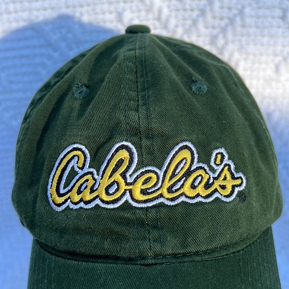 Cabela’s green and yellow adjustable cap - Picture 2 of 9
